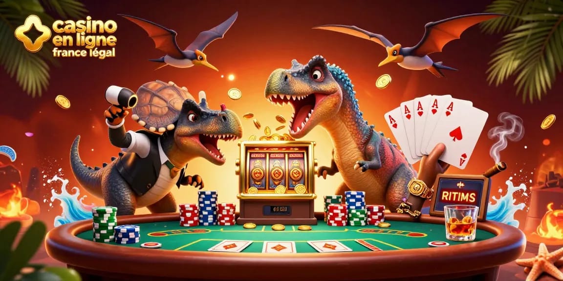 La scène dynamique montre un pachycephalosaurus lové sur un casino en ligne france légal, gagnant une pluie de pièces d'or.
