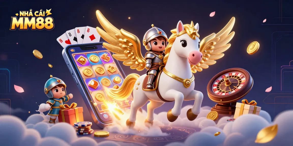 Engage with the thrilling experience of NHÀ CÁI MM88 in a vibrant 3D casino world.