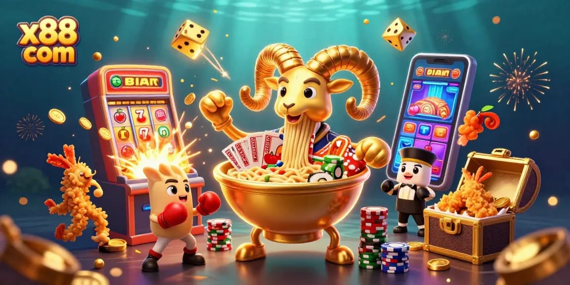 Experience thrilling moments with x88 com as colorful characters celebrate a big jackpot!
