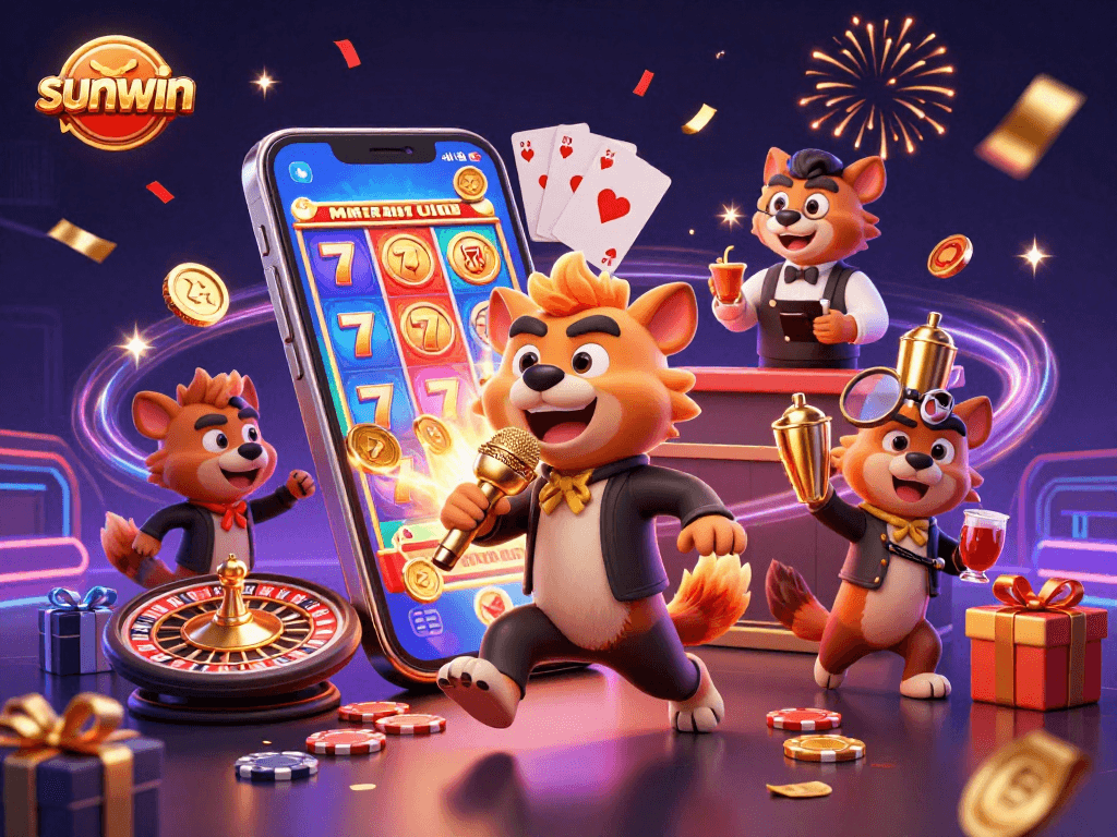 Join the fun at sunwin's vibrant casino featuring comedy, drinks, and exciting games.