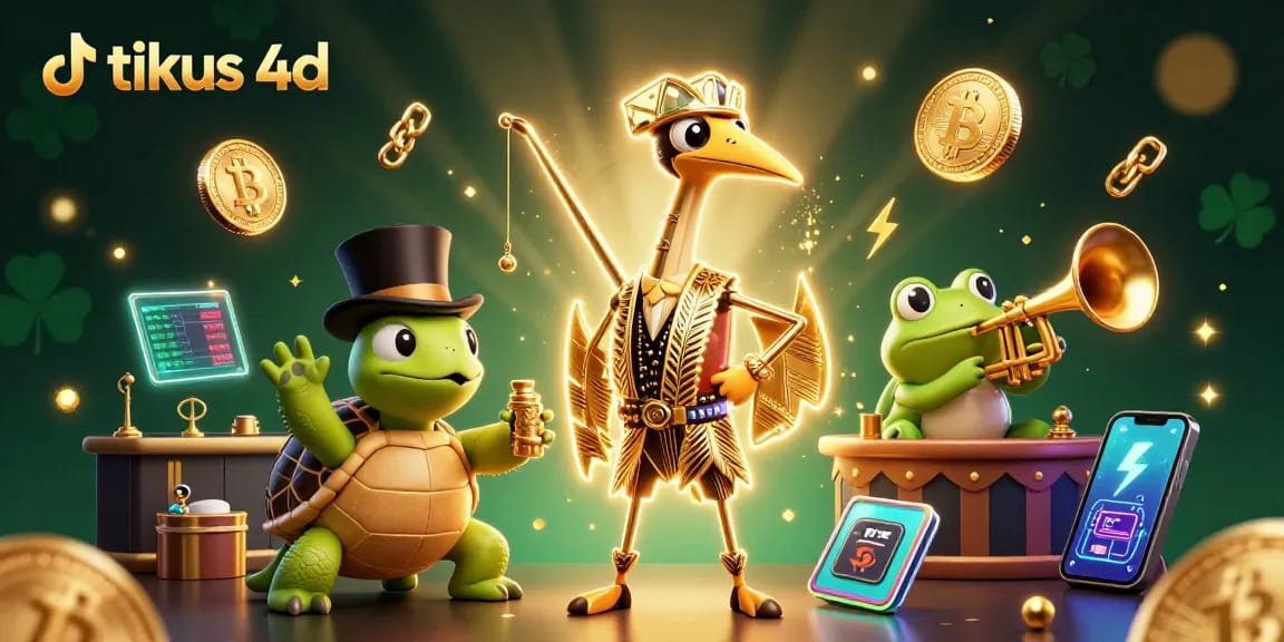 Engage in thrilling gameplay with tikus 4d as cartoon characters celebrate wins in a vibrant casino atmosphere.