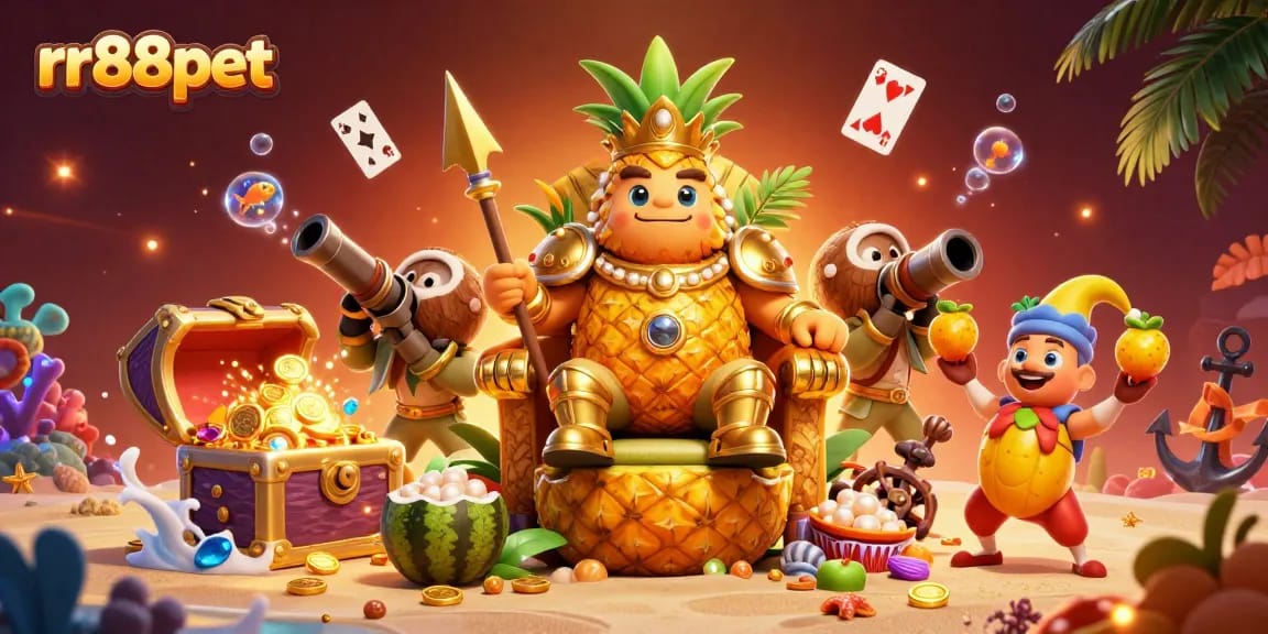 Experience the thrill of rr88pet with vibrant 3D casino characters and detailed elements.