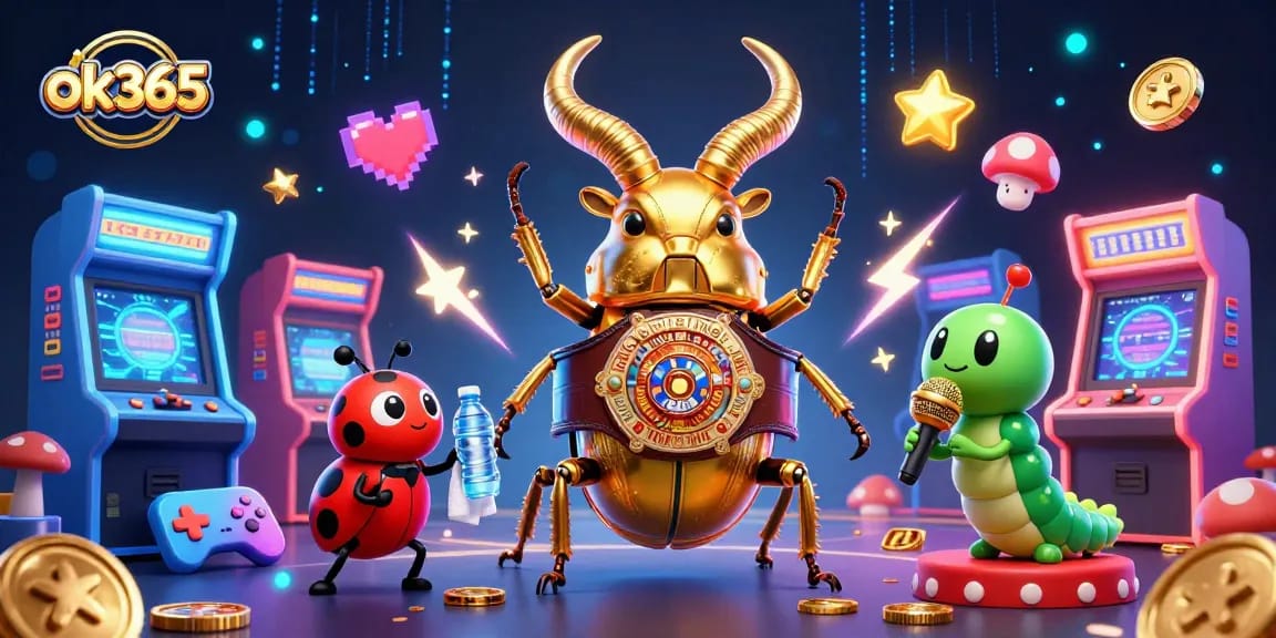 Engage with ok365's thrilling casino experience featuring vibrant characters and elements.
