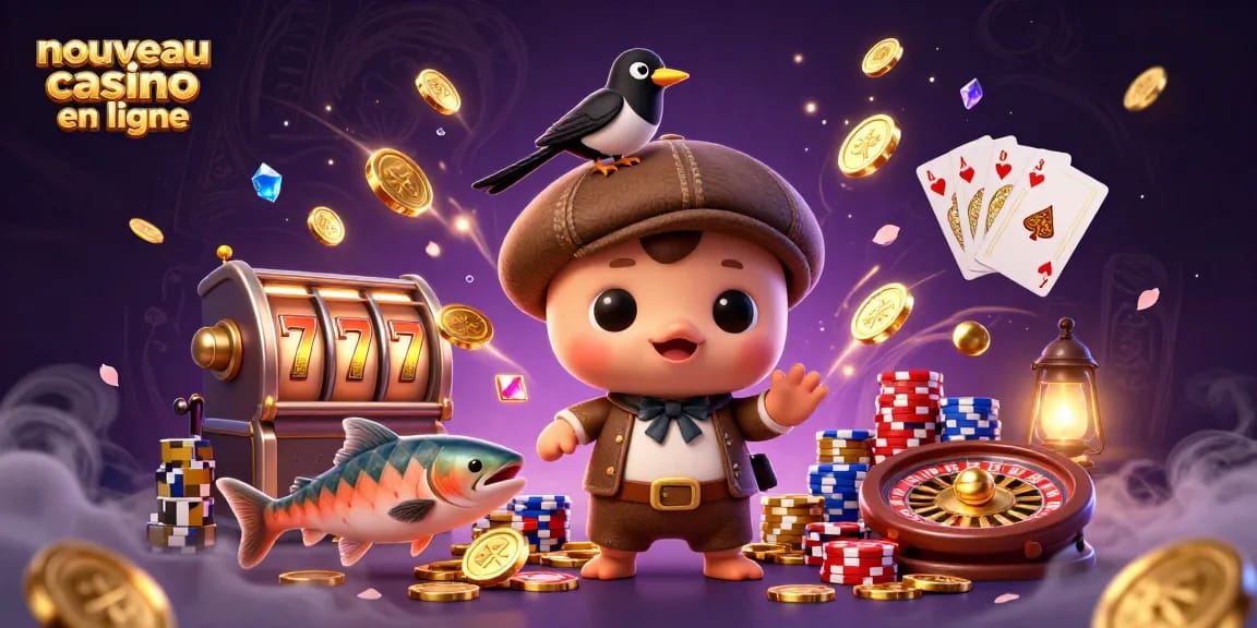 Participez à l'animation d'un nouveau casino en ligne avec des personnages charmants et des éléments de jeu captivants.