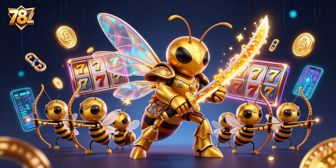 Engage with 78win's exciting casino experience featuring vibrant gambling elements and characters.
