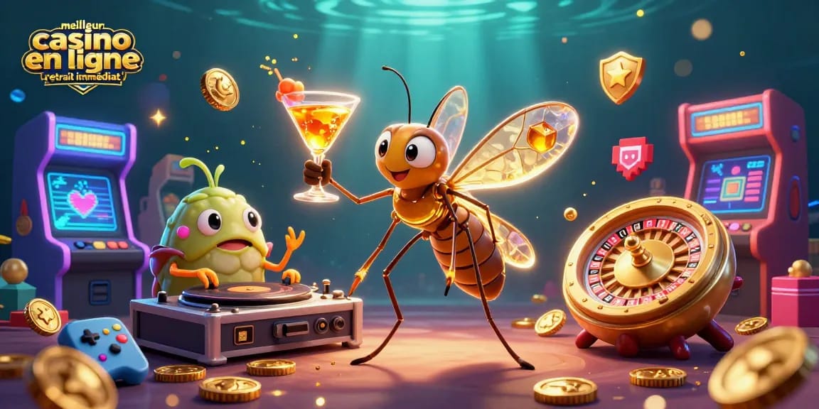 Retrouvez le meilleur casino en ligne retrait immédiat avec un personnage mascotte inédit en casino.