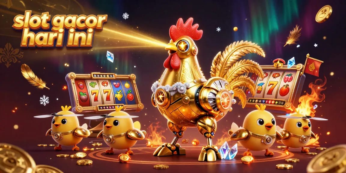 Engage with slots on the vibrant slot gacor hari ini scene, featuring unique characters and casino elements.