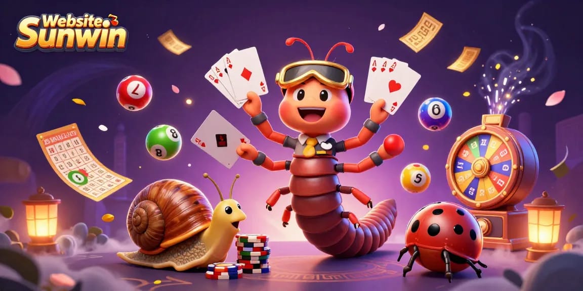 Engage in thrilling action on Website Sunwin with a vibrant 3D casino scene full of games and excitement.