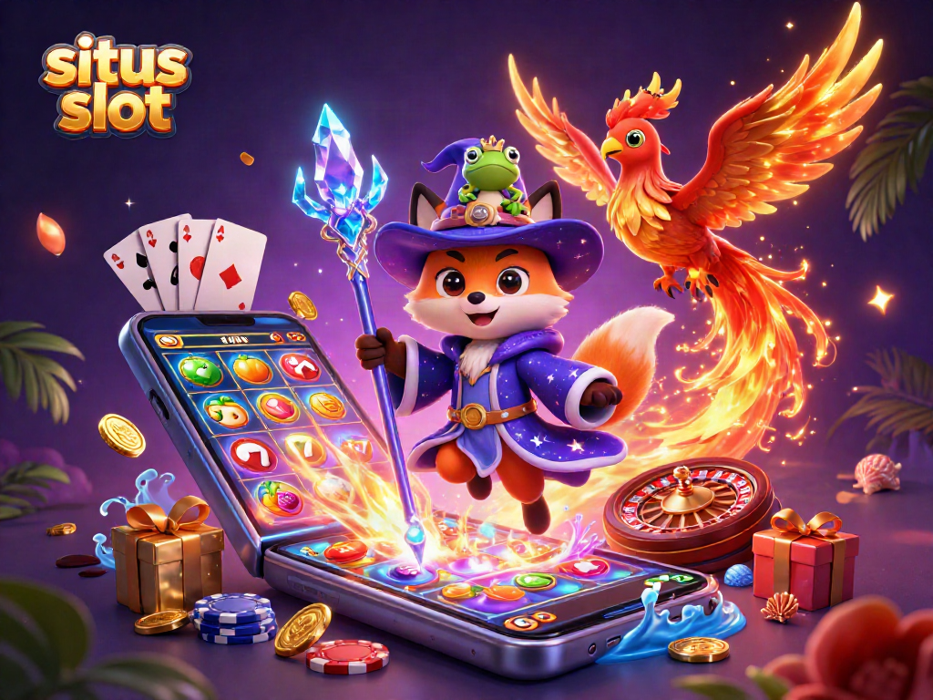 Engage in ultimate gaming fun with the situs slot experience featuring mystical characters and slot game elements