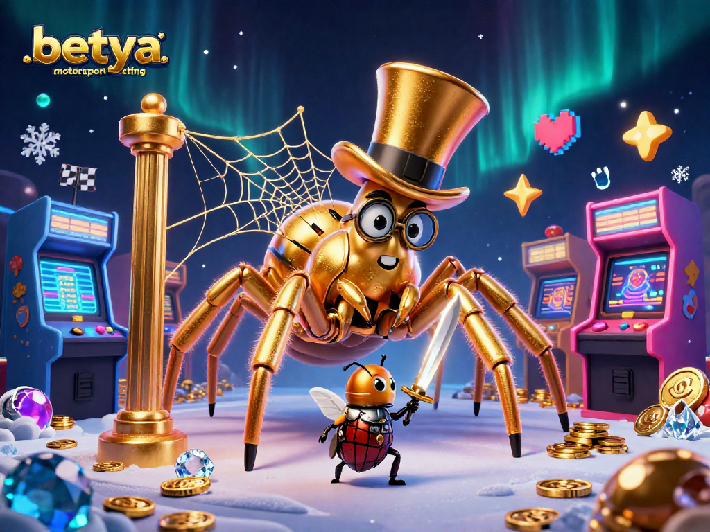 Betya.com motorsport betting highlights vibrant arcade themes in an engaging casino scene.
