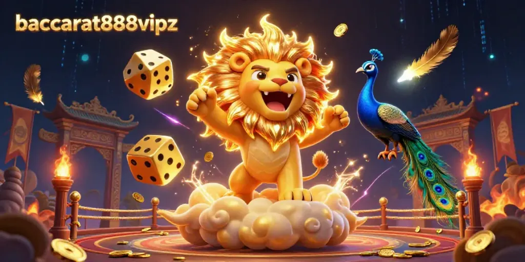 Experience the thrill of baccarat888vipz with our lively casino-themed scene featuring dynamic characters and vibrant gaming elements.