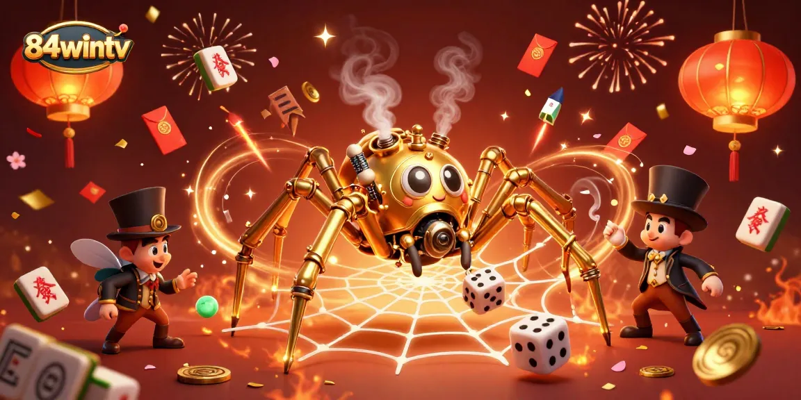 Experience thrilling gameplay with 84wintv as steampunk characters navigate a vibrant casino adventure.
