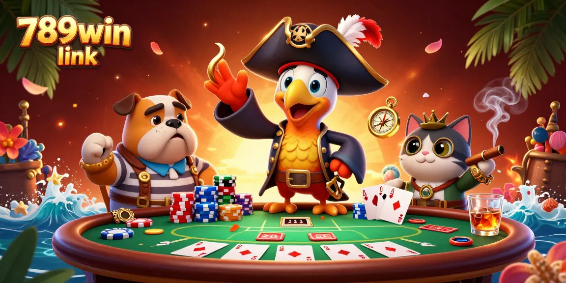 Experience thrilling action with 789win link at a lively poker game featuring vibrant casino elements.