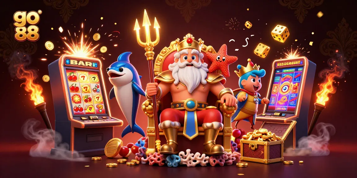 Spin the reels at go 88 casino, where Neptune oversees thrilling jackpot wins with vibrant symbols.