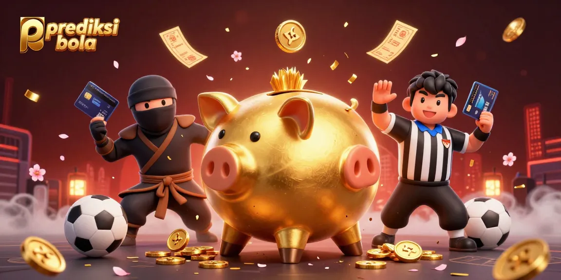 Betting predictions come alive with a golden piggy bank sumo wrestler as coins rain down, symbolizing sports betting excitement.
